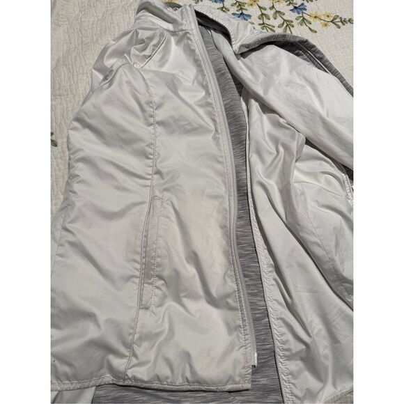 Masters Magnolia lane tech reversible white gray windbreaker jacket S - Picture 7 of 12
